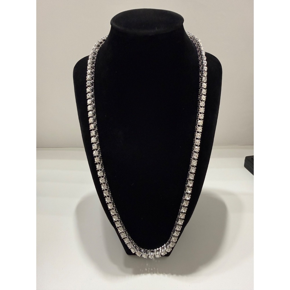 tennis chain necklace vvscz over stainless 24inch 5.5mm